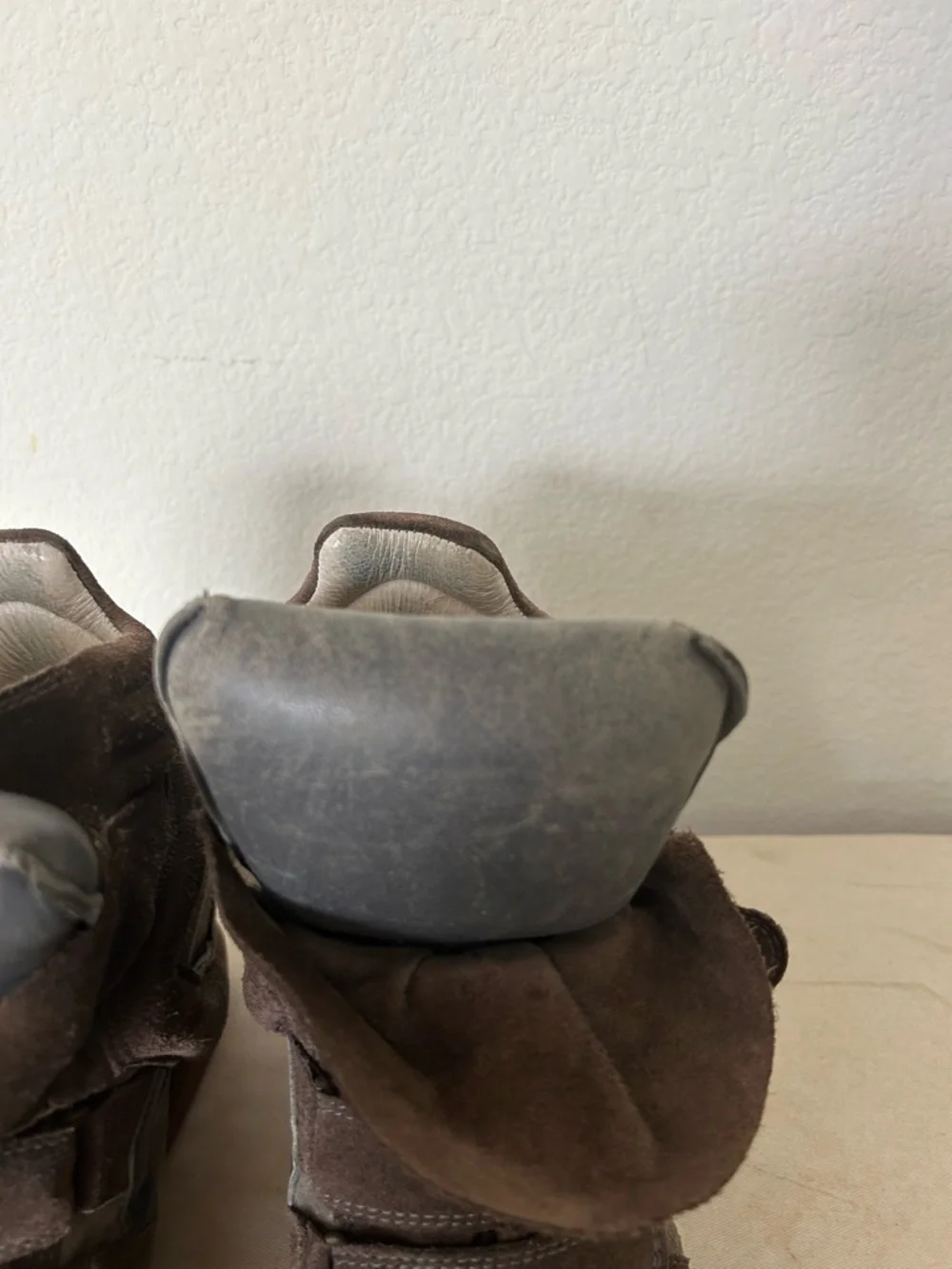 Isabel Marant Grey Suede Wedge Sneakers - Picture 9 of 12